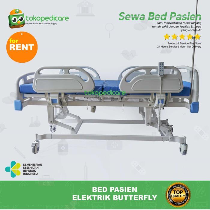 SEWA BED PASIEN RUMAH SAKIT ELEKTRIK KUPU RANJANG ELECTRIC REMOTE