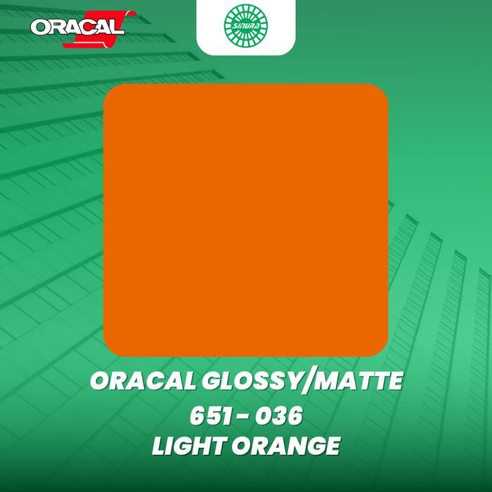 Ready Sticker Oracal 651-036 LIGHT ORANGE (GLOSSY/MATTE)