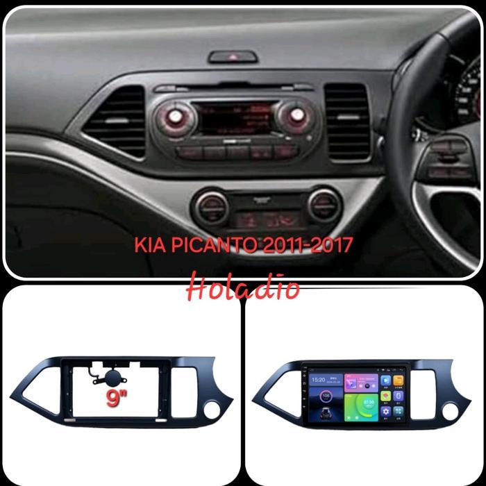 Frame Head Unit Kia Picanto 9 Inch Tahun 2011 - 2017