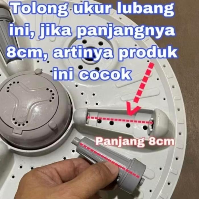 ROLLER RODA PULSATOR MESIN CUCI LG 2 TABUNG WP 700N