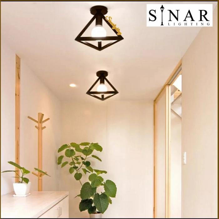 LAMPU PLAFON CEILING MINIMALIS PENDANT SEGITIGA