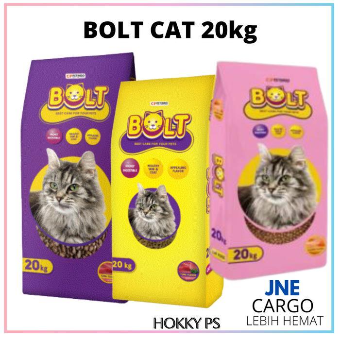makanan pakan kucing bolt 20kg ,cat food murah