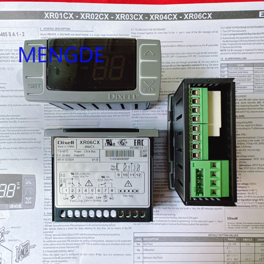 Dixell Xr06Cx-Sn0C1 Xr06Cx Temperature Controller Dual Probe With Two Sensors