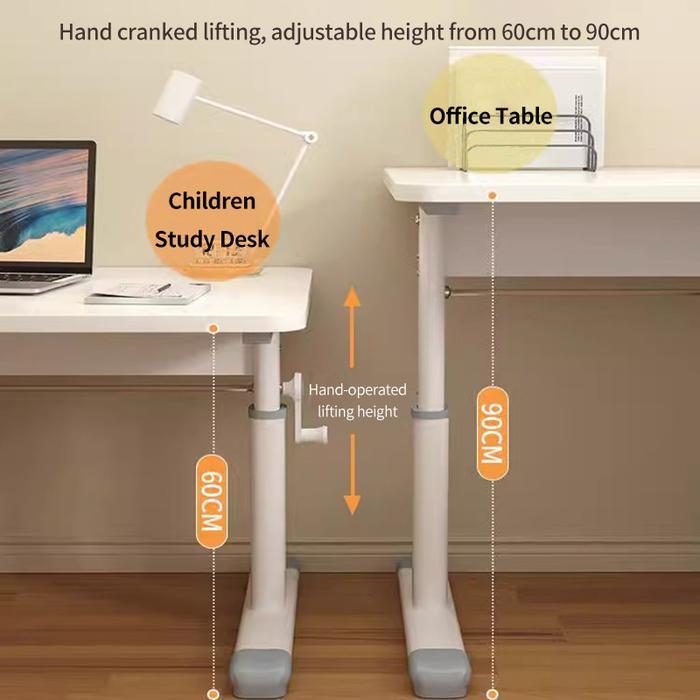 Super Gaming Meja Angkat Meja Belajar Komputer Kantor Tinggi Disesuaikan 60-90Cm Cocok Anak Dewasa