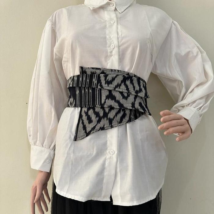 obi tenun - obi belt tenun - ikat pinggang tenun
