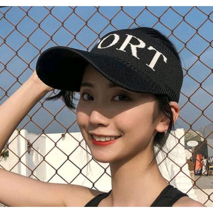 Topi Fashion Sport Bahan Rajut Warna Polos untuk Pria / Wanita Topi Senam