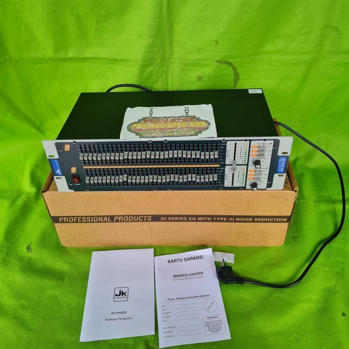 Jk Coustic Jx-3102 Eq Dual 31-Band Stereo Graphic Equalizer Jx3102Eq Co