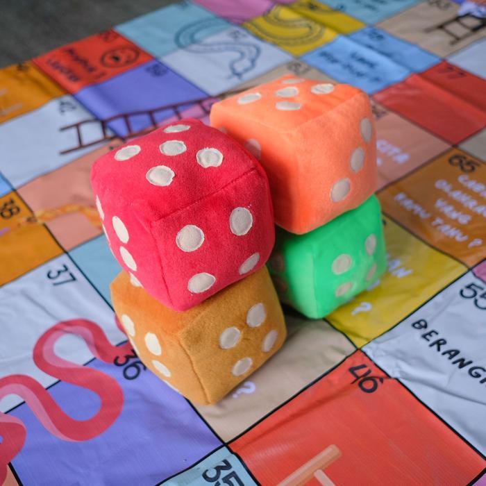 Mainan Edukasi Anak Ular Tangga Jumbo Tema Ajaran Kristen Gratis Dadu