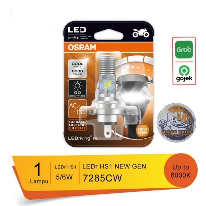 Lampu Motor Led Osram Vixion R15 Putih H4 Ac Dan Dc Kaki 3