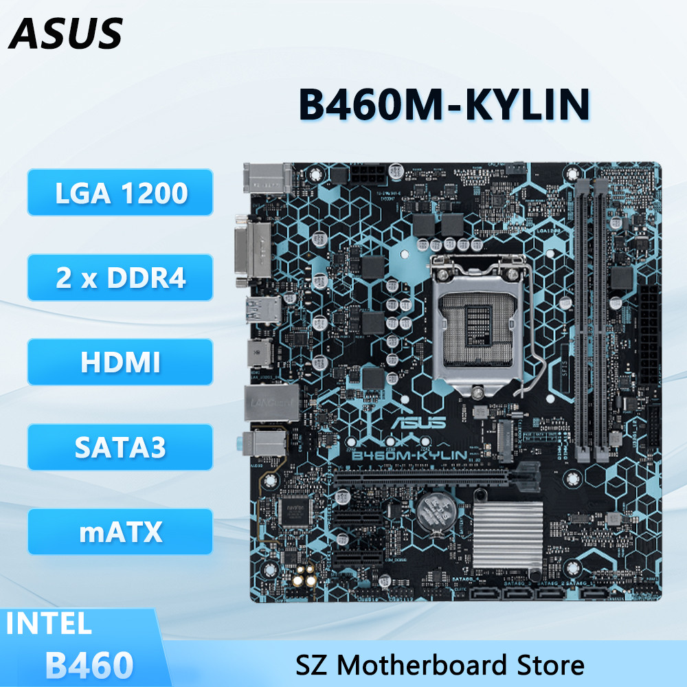 Asus B460M-Kylin B460 Lga 1200 Motherboard Support I9-10900K/10900 I7-10700K/10700 I5-10600K/10400F