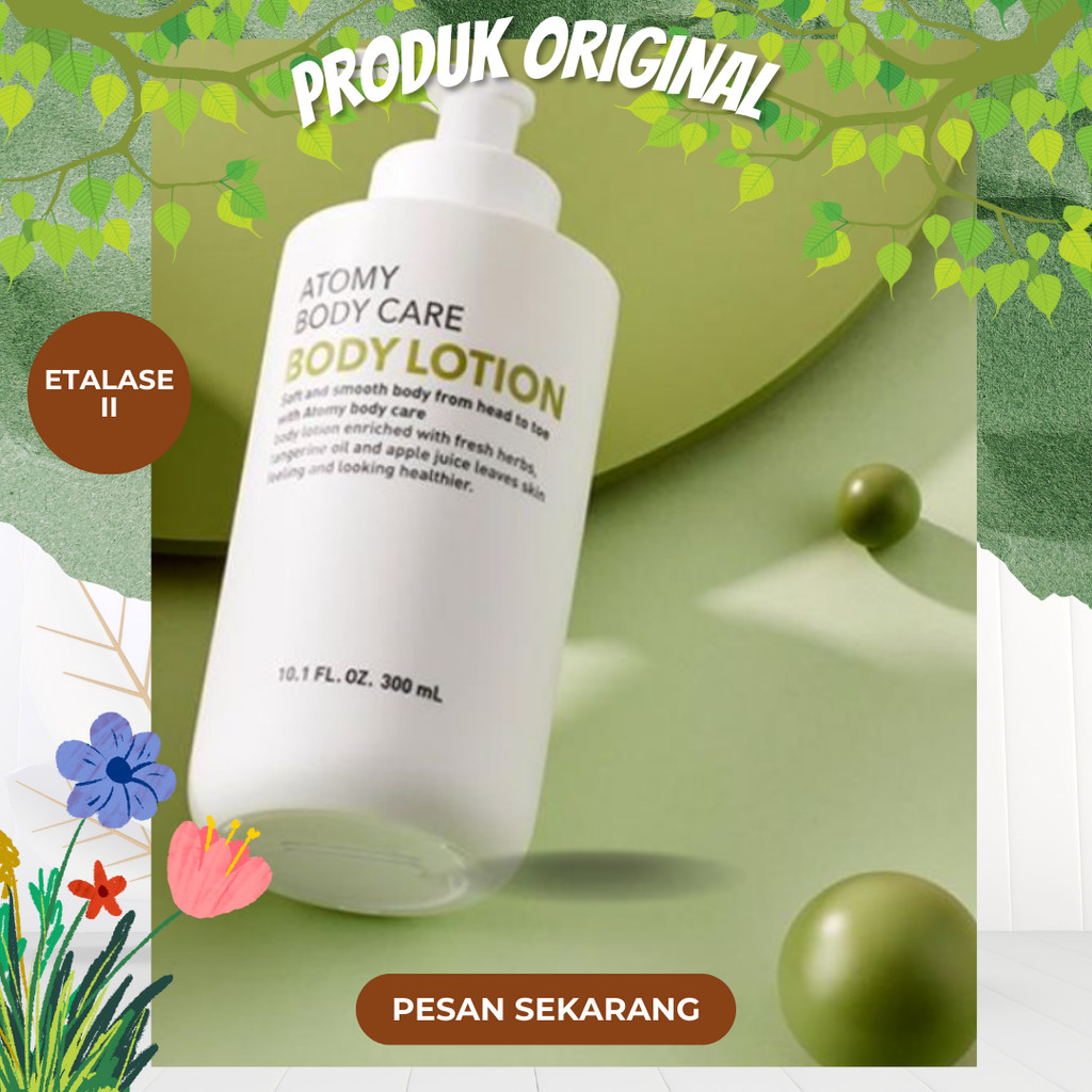 ATOMY BODY CARE BODY LOTION 300 ML | Moisturizer tubuh dengan aroma menyegarkan.