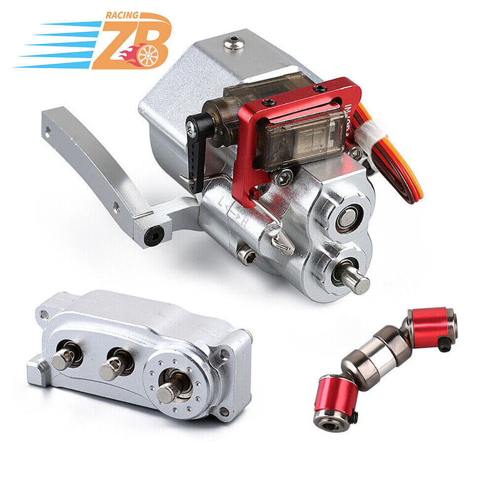 Prefixal Shiftable 1/10 Rc Gearbox For Axial Scx10 Ii 90046 Chassis Frame