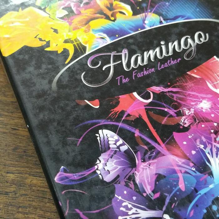 Promo Kain / Oskar / Spon / Kulit Sofa Jok Sintetis Bunga Timbul - Flamingo Original