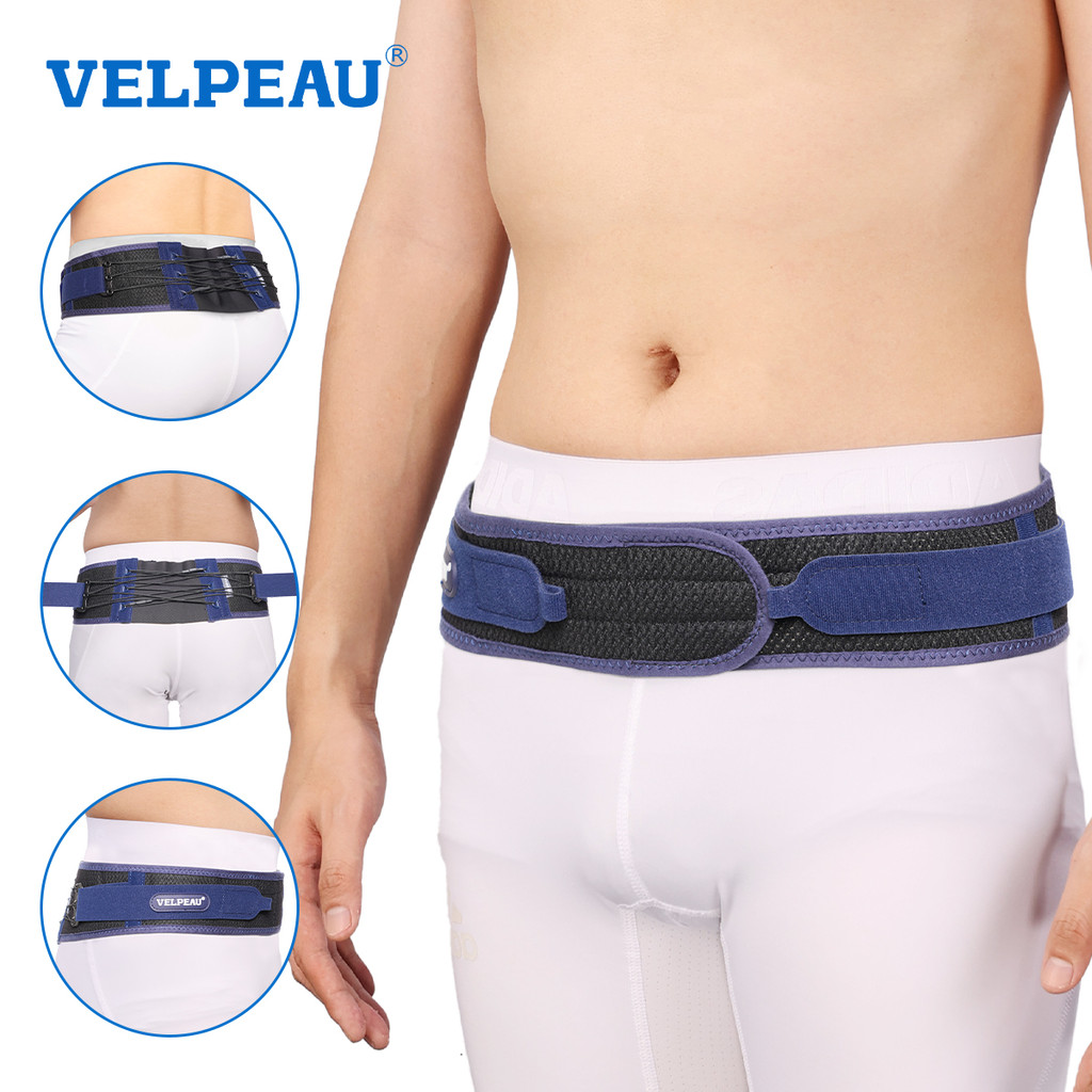 VELPEAU Sacroiliac SI Joint Hip Belt for Sciatica, Joint Instability and Sacral Nerve Pain, Pelvis