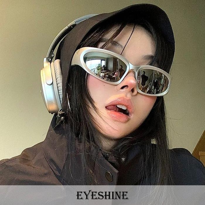 Eyeshine - Kacamata Hitam Sport Trendy Pria Wanita Kacamata Olahraga Steampunk