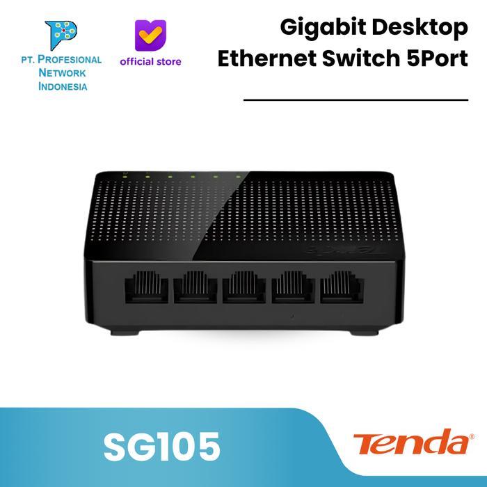 TENDA SWITCH HUB 5 PORT SG105 GIGABIT DESKTOP ETHERNET SWITCH 5PORT
