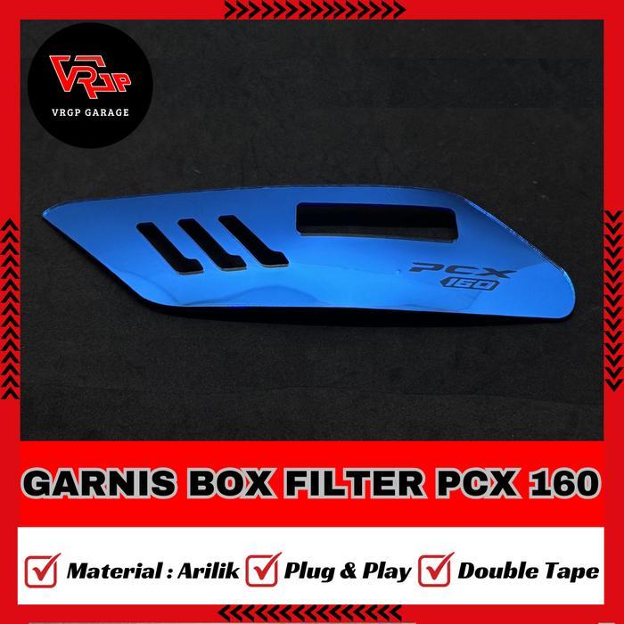 "New" Garnis Box Filter PCX 160 2021-2025/ Garnish Tutup Hawa PCX 160