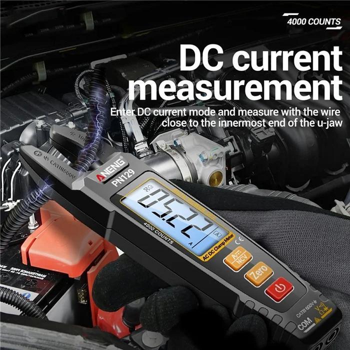 Aneng Clamp Meter Digital Multimeter Multitester Lcd 4000 Count - Pn129