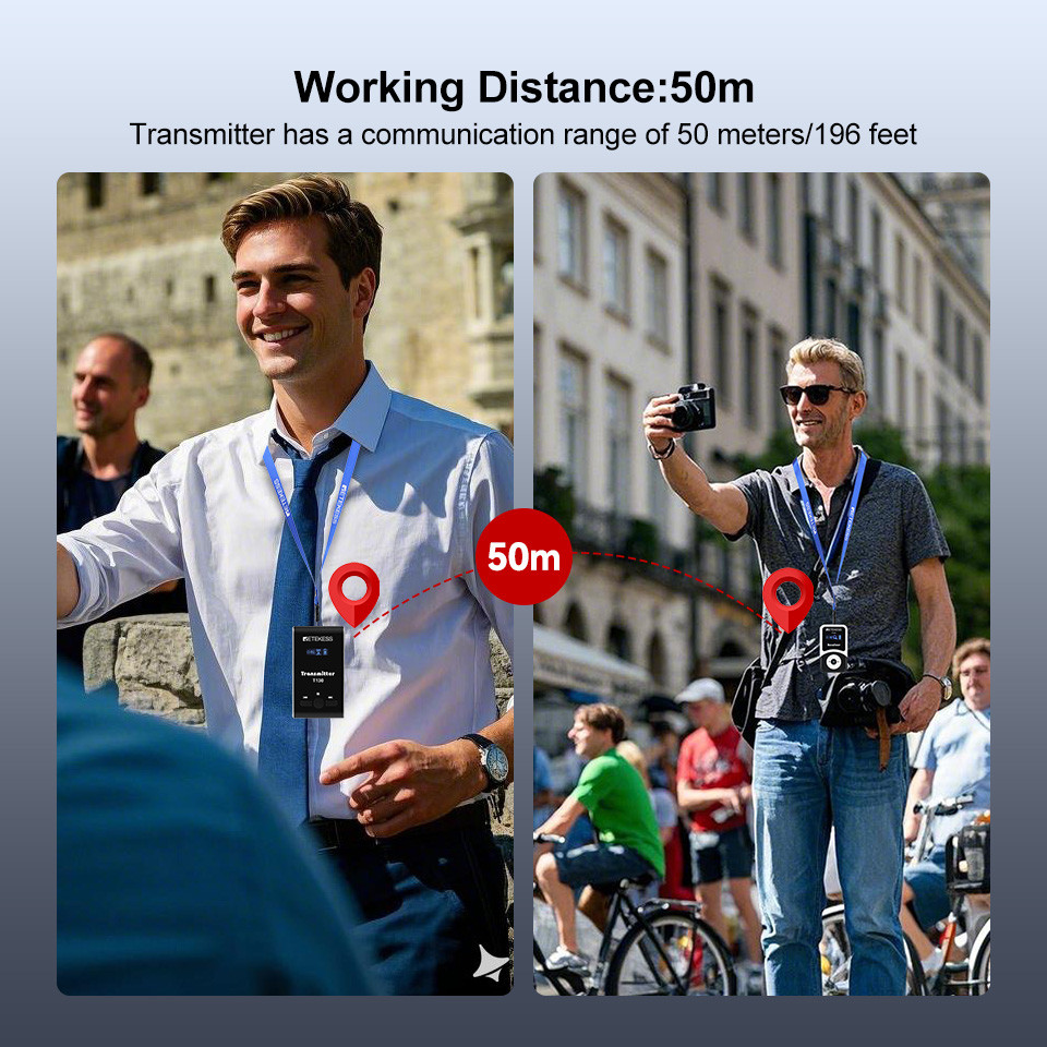 RETEKESS T130 T131 Wireless Tour Guide System Audio Tour Guide System Wireless Microphone