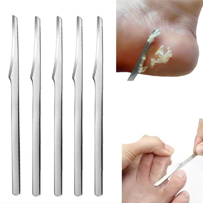 Pisau Kikir Alat Pedikur Pengkikis Penghilang Kulit Mati Kaki Pedicure Foot Scrubber Stainless Steel
