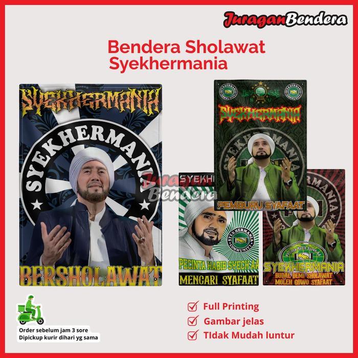 Bendera Habib Syech / Giant Flag Sholawat Syekhermania