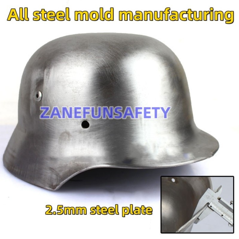 WW2 German M35 Steel Helmet Motor Bike Safety Helmet World War 2 Repro Helmet for Collection Free
