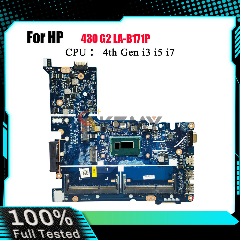 LA-B171P For HP ProBook 430 G2 Laptop Motherboard With i3 i5 i7 4th 5th Gen CPU 774515-001