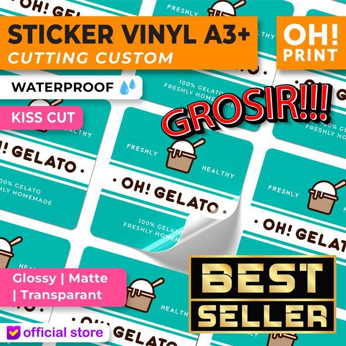 Cetak Stiker Vinyl Stiker Vinyl Transparan Stiker Vinyl