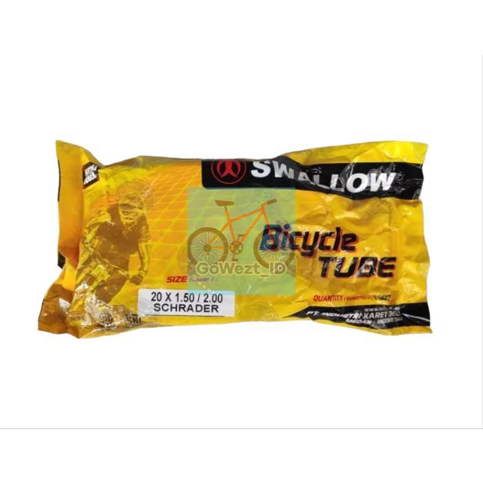 "New" Ban Dalam Sepeda Ukuran 20 x 1.50 / 2.00 Swallow AV Anak Lipat BMX