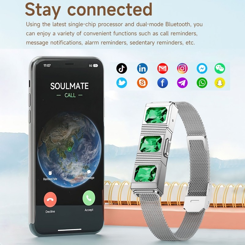 Smart Band Waterproof Fitness Heart Rate Blood Pressure Blood Oxygen Monitoring Sports Tracking