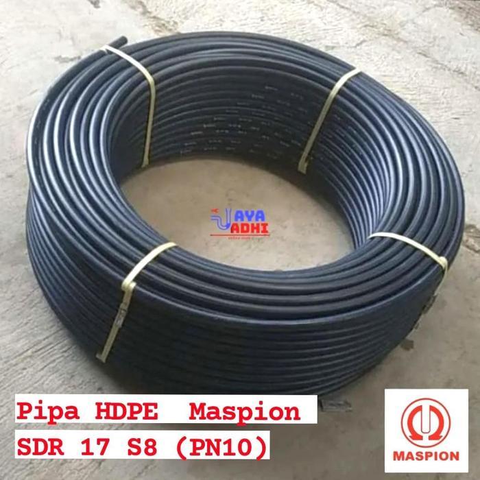 Pipa Hdpe 1" Roll - Maspion Pn10 32Mm Saluran Air Bersih Pdam Selang Hitam Irigasi