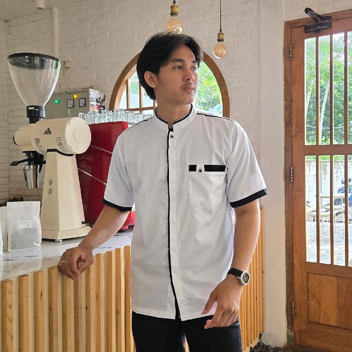 Baju Koko Pria Syakir Model Terbaru 2026 Muslim Slimfit Lengan Pendek Toyobo Premium Size M L XL XXL
