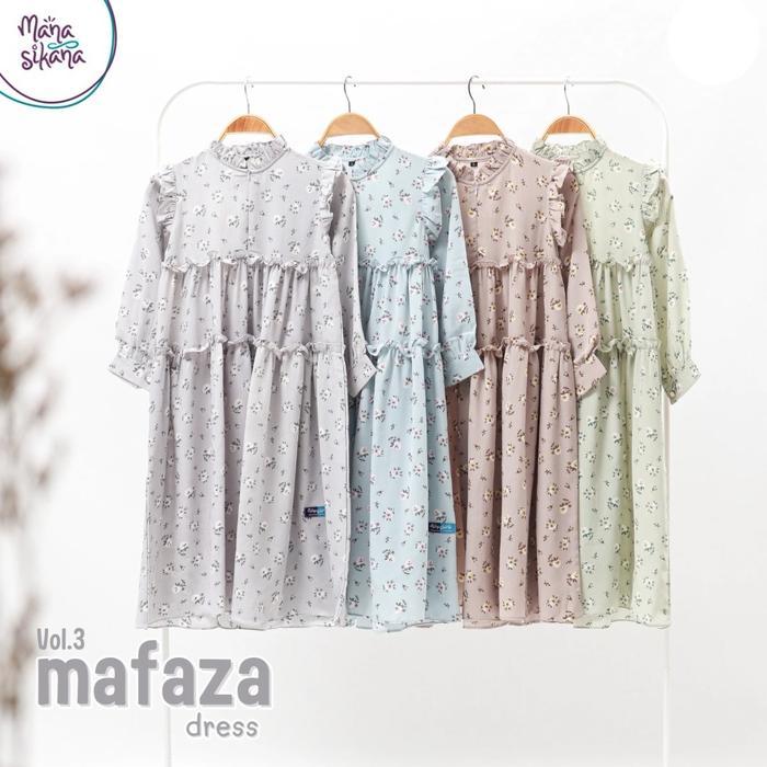 MANASIKANA MAFAZA DRESS GAMIS ANAK MOTIF BUNGA 2-12 TAHUN