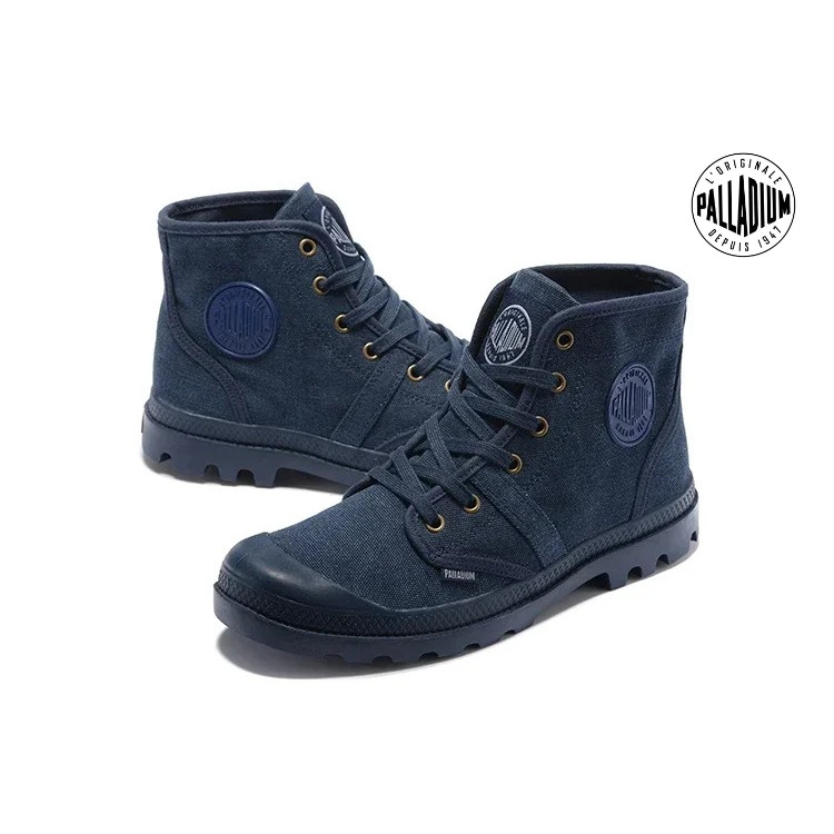 Classic Outdoor Palladium Pallabrouse Sneakers Men High-Top Military Ankle Boots Leather Canvas
