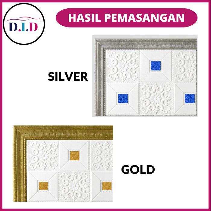 "New" D.I.D (PAKET 5 PC) wallpaper list dinding 2,3m x 8cm/ wallborder foam 3d 5mm/ wallpaper/ list