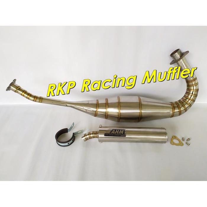 Knalpot Racing Ahm Stainless Steel For Kawasaki Ninja 150 R - Rr - Ss
