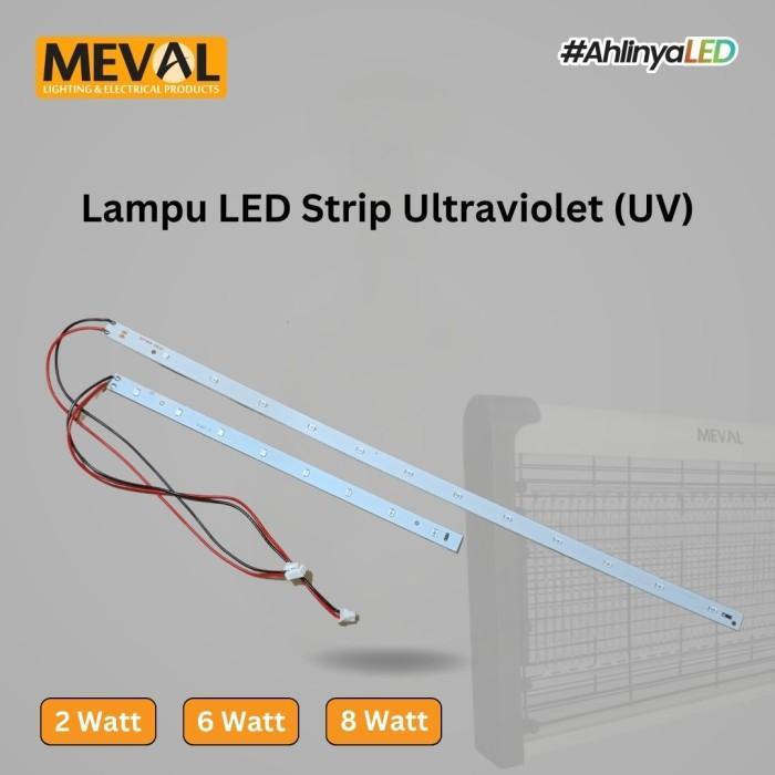 MEVAL Lampu LED Strip Ultraviolet (UV) untuk Insect Killer