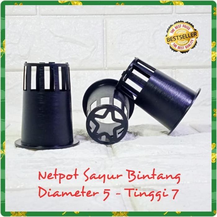 Netpot Diameter 5cm Tinggi 7cm Hitam Netpot Diameter 5cm Hidroponik