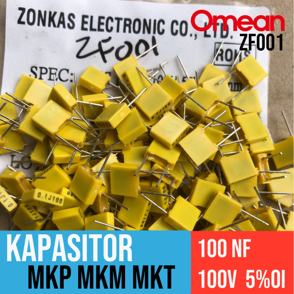 100NF 100v Kapasitor Film Zonkas MKM MKP MKT MEC   10% ROHS