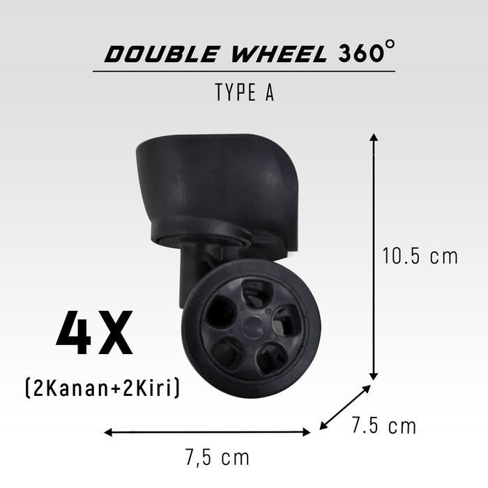 PART KOPER : RODA 360 DERAJAT SET 1 KOPER TIPE A