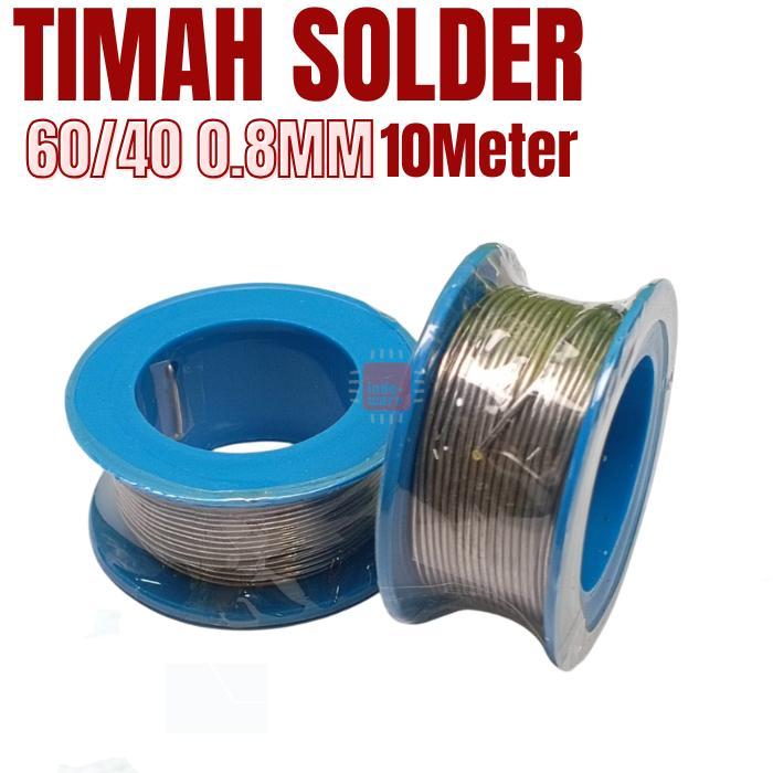 Timah Tenol Soldering kawat tinol 0.8mm gulungan tenol 60/40 Premium Quality tenol Lunak