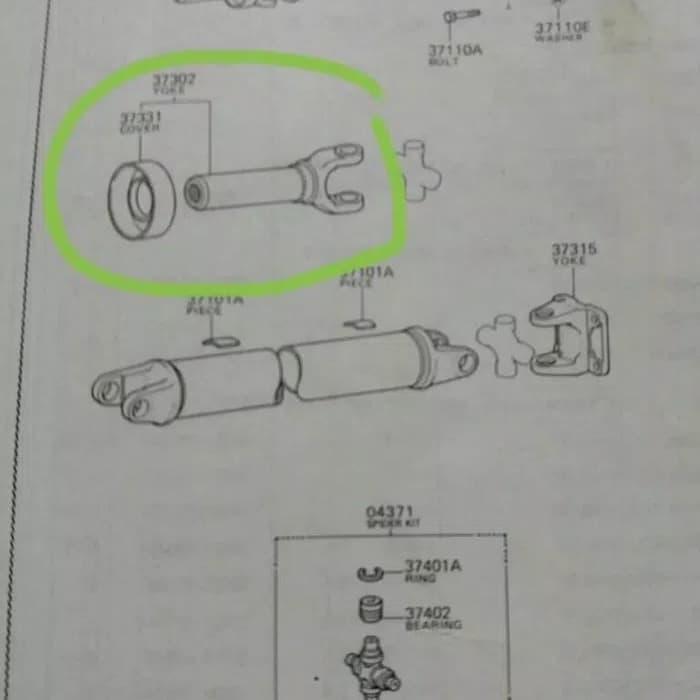 Yoke Kopel Kijang Kapsul + Joint Kopel Kijang Kapsul