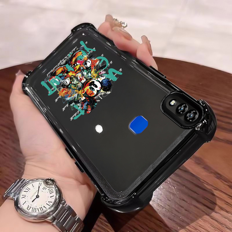 Casing Hp Untuk VIVO Y95 Y91 Y91i Case Casing pola Kartun macan macan dan tikus Cesing Kesing empat 