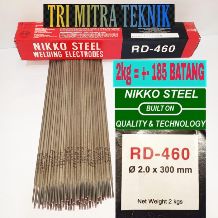 RD-460 KAWAT LAS RD460 2.0 MM NIKKO STEEL WELDING ELECTRODES ISI 2 KG