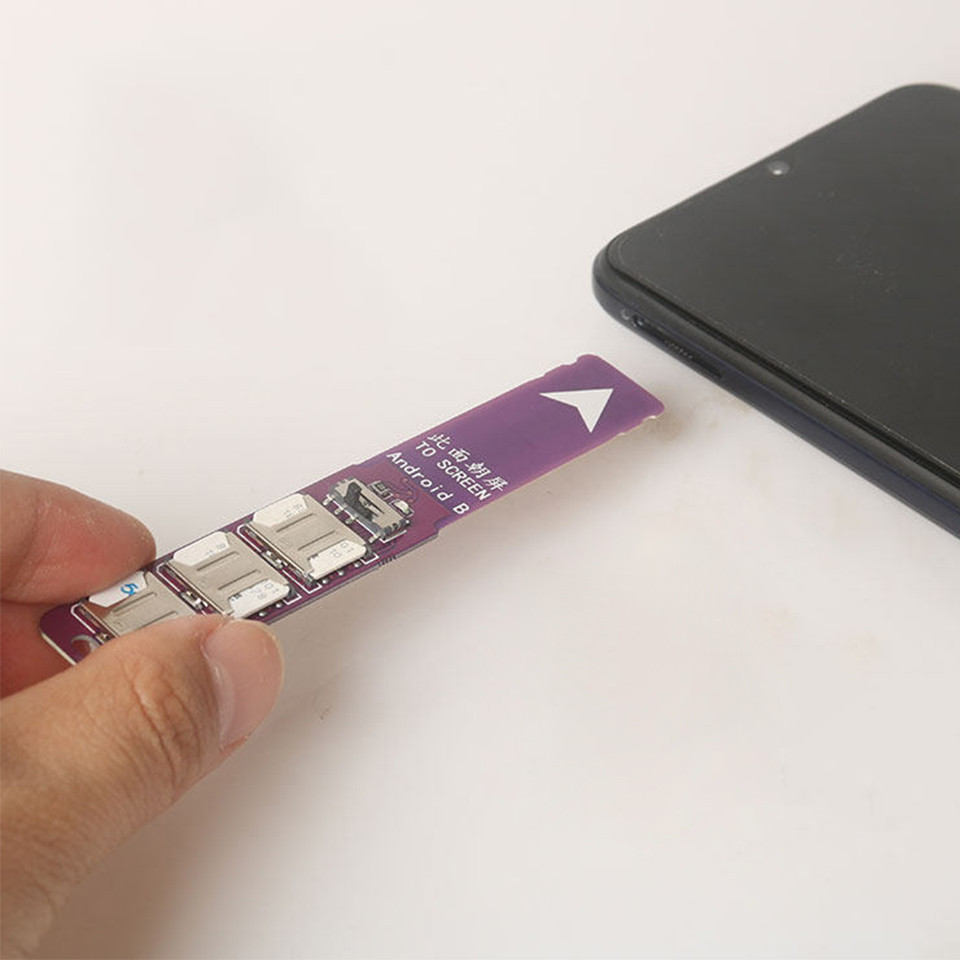 For Sim Card Adapter External Card Slot Extender 3-in-1 Cell Phone IC Card Activation Tool Micro SIM