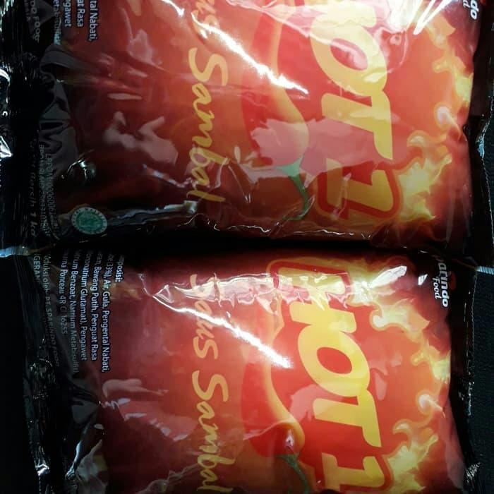 SAOS SAMBAL HOT1 / HOT 1 / HOT ONE 1 KG PER DUS ISI 10 BUNGKUS