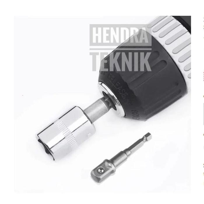 Adaptor sok bor 1/2" 75mm sambungan soket mata kunci shock bor sok 10