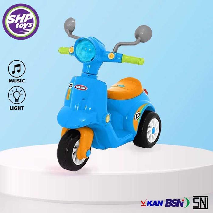 MAINAN ANAK SEPEDA VESPA SHP DINAIKIN/ SEPEDA VESPA ANAK MB691