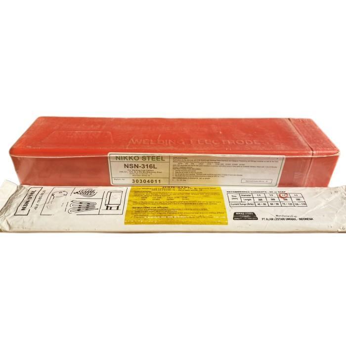 Kawat Las Stainless NSN-316 4.0mm NIkko NSN316 4mm AWS E316L Nikko NSN316 4,0mm 4mm (1 kg)