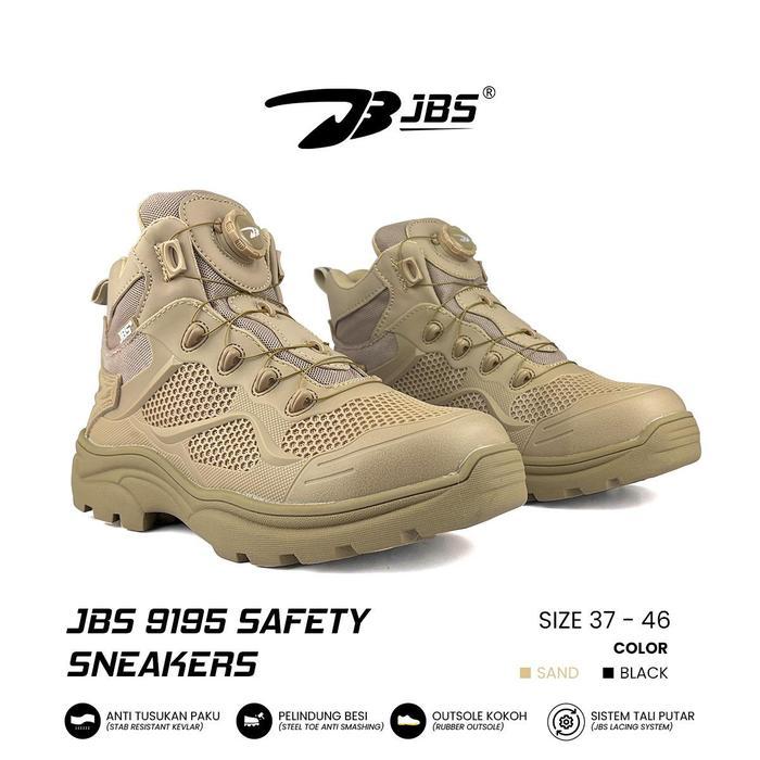 Sepatu Safety Outdoor Tactical Tali putar / Sepatu JBS 9195 Safety Sneakers Tali Putar / Safety